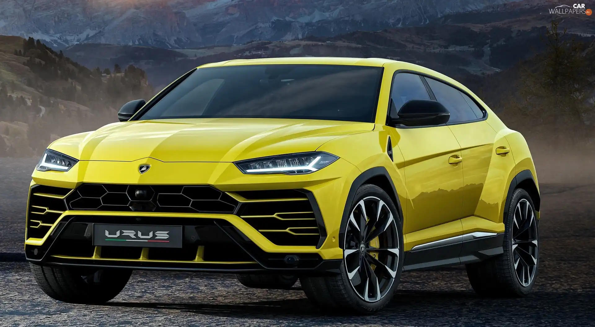 2018, Yellow, Lamborghini Urus