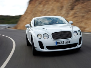 White, Bentley Continental GTC